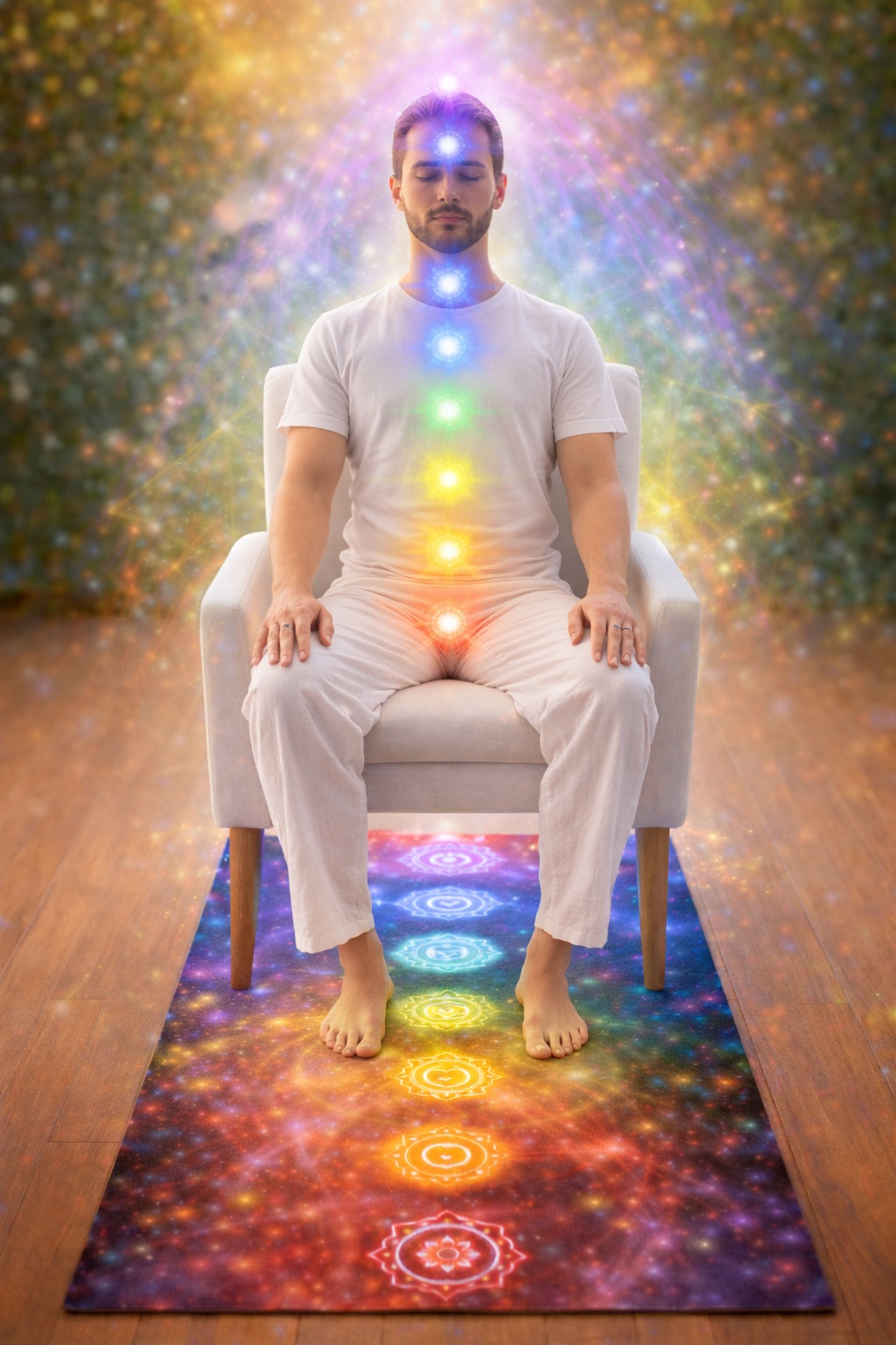 Soin énergétique en présentiel – Nettoyage des chakras et des corps subtils
